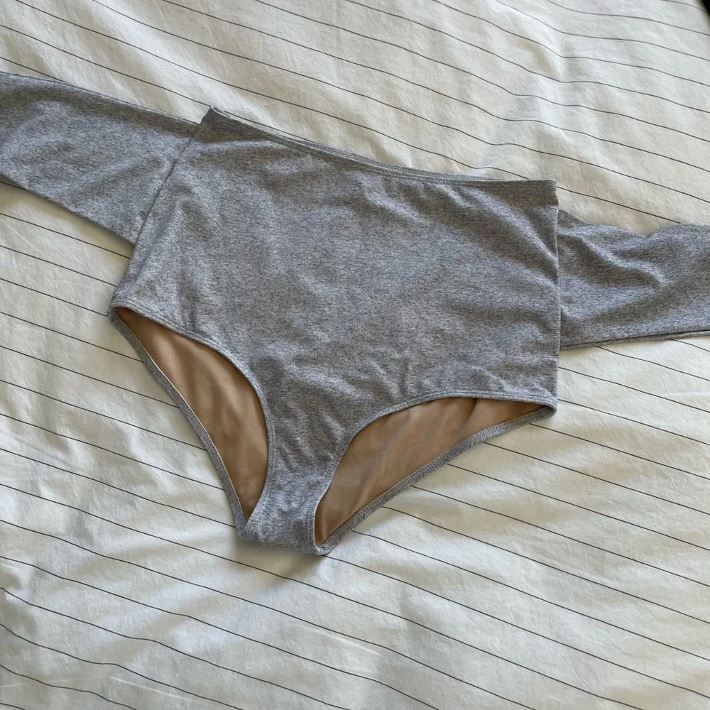 Kortni Jeane Tie Up Front Bottoms Light Heather Grey XS - Picture 3 of 7